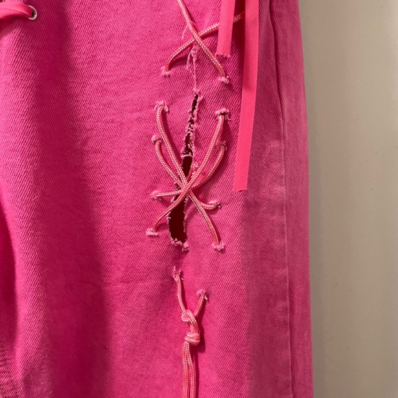 BDG Urban Outfitters Pink Cowboy Western Jeans - Picture 9 of 12